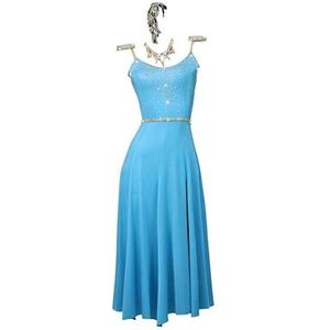 Yhwacyznm Latijns Amerikaanse dansjurk Salsa danskleding Kleding voor samba rumba Soepel en ademend Tango dansoutfit voor dames Chacha kostuum met strass motief,A,L