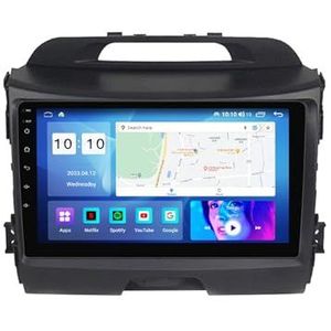 Android 12.0 Car Stereo 9 ""Touch Screen auto audio speler bluetooth stuurwielbediening Voor KIA Sportage 2010-2015 auto speler Ondersteunt CarAutoPlay PIP GPS Navigatie Backup Camera (Size : 4Core WI
