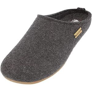 Haflinger Pantoffels dames heren unisex Everest Fundus 481024, grootte:46, kleur:Grijs