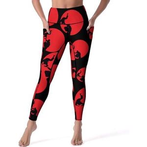 Japanse Jujutsu Yogabroek voor dames, hoge taille, buikcontrole, workout, hardlopen, leggings, 2XL
