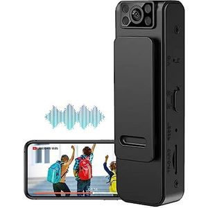 Ruisonderdrukkingscamera, 1080P Op Het Lichaam Gedragen HD-camera, 4K Video Draadloze Camera Met 180 ° Verstelbare Recorder Voor Heldere En Vloeiende Video-opname