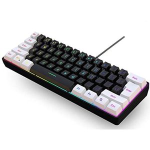 Kalttoy Compact USB Wired Gaming Toetsenbord Verstelbare Backlight Helderheid Toetsenbord