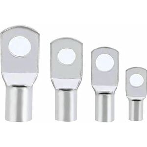 100 stuks type draadneusklem SC6 SC8 SC10 SC16 SC25 blank koper batterijblok kabelschoenen gat 6 mm 8 mm 10 mm krimpconnector-SC16-12-1000 stuks