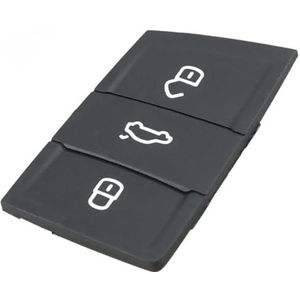 Sleutelbehuizing houder 3 Knoppen Rubberen Autosleutel Pad Fob Shell Voor Golf 7 4 5 Mk4 6 Voor Octavia Voor Seat Voor Leon Voor Ibiza Vervanging Flip Key Case Sleutelbehuizing