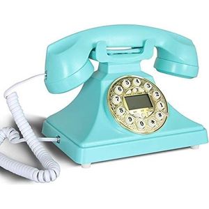Telefoon Thuis Telefoon Ouderwetse telefoon Kantoor in Europese stijl Thuis Antieke vaste lijn Handsfree Amerikaanse retro-telefoon On-Screen Display Tijd (B)