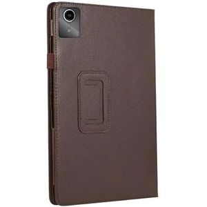 Opvouwbare Tablet Stand Case Geschikt for Lenovo Xiaoxin Pad 2024 TB-331FC 11 inch PU Leer Slanke Shell Tablet Case(Brown)