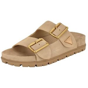 GUESS Fasten sandaal voor dames, Licht natuurlijk suède 110, 35 EU