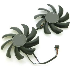 2pcs CF9010H12S DC12V 0.35A 86mm VGA Fan 4Pin For XFX RX470 RX480 RX550 RX560 Graphics Card Cooling