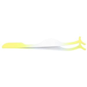 Roestvrij Staal Valse Wimpers Applicator - Gradiënt Oranje Piezers Clamp/Holder voor Moeiteloze Make -uptoepassing Ergonomisch Ontwerp met Boogklem Mond (Verloop geel)
