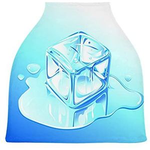 Blue Ice Cube Baby Autostoelhoes Luifel Stretchy Nursing Covers Ademend Winddicht Winter Sjaal voor Baby Borstvoeding Jongens Meisjes