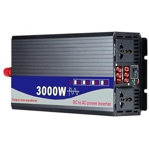 Spanningsomvormer DC 12V 24V 48V 60V 72V Naar AC 110V 220V 3000W 4000W Power Solar Auto Dubbel Digitaal Display Zuivere Sinus Omvormer Omvormer(24V,240V(50Hz),3000W)