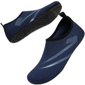 UBOHUZ Waterschoenen, watersportschoenen, blote voeten, sneldrogend, aqua-yogasokken, instappers voor dames en heren, waterschoenen voor surfen, duiken, Blauw, 46/47 EU