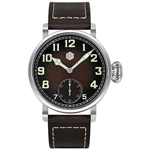 San Martin Vintage Pilot Seagull ST3621 Handleiding Mechanische Mannen Horloge Saffier Glas Waterdichte Rvs Duiken polshorloges, Met LOGO