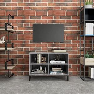 DIGBYS TV Kast met Metalen Poten Beton Grijs 69,5x30x50 cm
