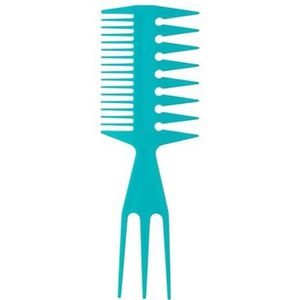 Professionele dubbelzijdige tandenkammen visgraatvorm haarborstel kapper haar verven snijden kleurborstel man haarstyling tool (maat: blauw)