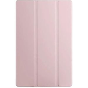 Trifold PU Leather Soft Back Stand Tablet Case Geschikt for Samsung Galaxy Tab A9 8.7 inch SM X110 X115 case Funda (Color : Pink, Size : Tab A9 (8.7 inch))