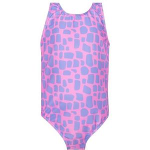 Harry Bear Meisjesbadpak | Dierenprint Zwempak Voor Meisjes | Meisjes Zwemkleding | Roze 116
