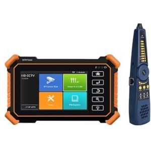 CCTV-tester, CCTV-monitortester, IP CCTV-tester Camera AHD CVI TVI SDI 5 Inch Touch 4K VGA-ingang Beveiliging Poe IPC-tester Cftv Mini Draagbare Monitortester PoE-netwerktools(IPC-1900C Plus)