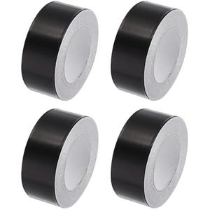 Geleidende tape, aluminiumfolie 2 inch x 55 yards zwart hoge temperatuur for HVAC, afdichting, reparatie van warme en koude luchtkanalen 4 stuks