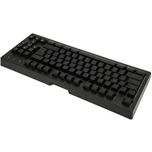 Draadloos Toetsenbord met 87 Toetsen, Slank, Lichtgewicht 6 RGB-verlicht 2.4G Draadloos Toetsenbord voor Gaming (BLACK)