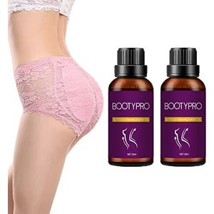 BootyPro Hip Lifting Massage Oil, BootyUp Hip Lifting Massage Oil, Plump Up Booty Enhancement Oil, Hiplift Buttocks Organic Essential Oil, Butt Firming Enhancement Essential Oil for Women (2Pcs)