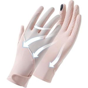 UV-beschermingshandschoenen voor dames,UV-rijhandschoenen voor dames,Cooling Ice Zijde Stof Zonnebrandcrème Handschoenen | UV-bescherming Zweetabsorberende verkoelende zon UV-handschoenen voor autorij