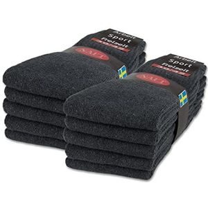 10 | 20 | 30 Paar Sportsokken Tennissokken Werksokken Heren Dames Katoen 10100 (10 paar Antraciet 35-38)