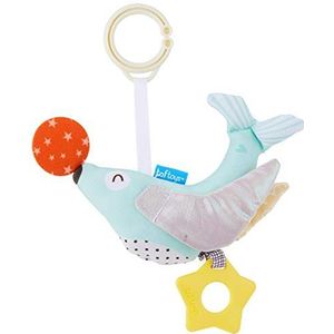 Taf Toys Star The Sealion Soft Plush Toy with Teether, Chime Bell, Textured Fabrics & Jitter Function. Easily Attaches to Pram, Cot, Crib or Car Seat. Suitable for Baby Boys & Girls from 0 months +