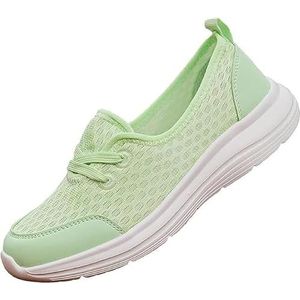 Dames zachte zool mesh comfort orthopedische schoenen, comfortabele wandelschoenen vrouwen boog ondersteuning, brede orthopedische schoenen voor vrouwen, lichtgewicht ademende antislip lage top casual