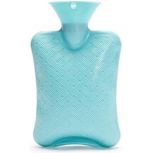 OIFAODAO, Warmwaterflessen Verdikte rubberen warmwaterkruik Herbruikbare draagbare met warm water gevulde Ideaal for pijnverlichting, warm- en koudwaterzak,Warmwaterkruik(Blu)