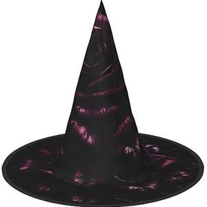 TyEdee Halloween heksenhoed tovenaar spookachtige pet mannen vrouwen, voor Halloween Party Decor en Carnaval Hoeden - Gothic Rose