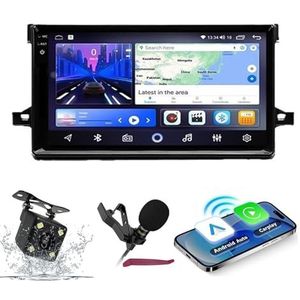 Android 14 Autoradio Navi voor T-oyota Prius (2015-2020) 9-inch QLED-scherm autoradio met draadloze Carplay Android Auto GPS-navigatie met BT5.0 HIFI FM 5G-WiFi SWC RDS MIC,M200s