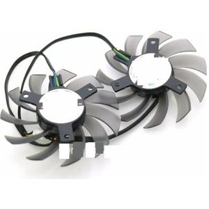 2pcs FD7010H12S DC 12V 0.35A 75mm For ASUS R7 260X HD7950 GTX7750TI GTX650TIB DirectCU II Graphics Card Fan
