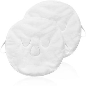 2 warme kompressenhanddoeken, oorringen met drie gaten, gezichtswarmtetherapiehanddoek, gedempte gezichtshanddoek, warme en koude kompressen gezichtshanddoek, natte kompressen gezichtshanddoek