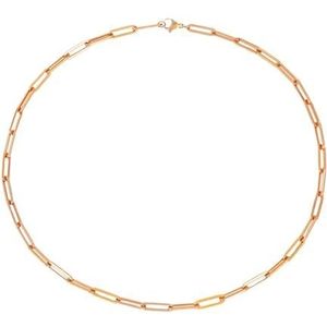 316L Roestvrij Staal Ketting Voor Vrouwen Goud Kleur Verklaring Choker Kettingen Niet Vervagen Sieraden, Eén maat, Agaat