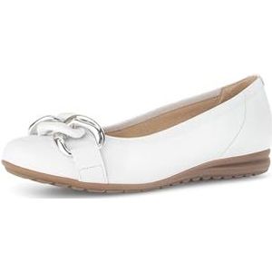 Gabor Klassieke ballerina's voor dames, Wit 50, 37 EU