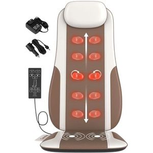 Shiatsu - Rugmassageapparaat - Kunstleer - Met Warmte en Vibratie - Geschikt voor 5'1-6'0