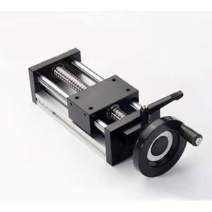 Schuiftafel, Lineaire Geleiding Handmatige Schuiftafel 100-500MM Slag Kogelomloopspindel SFU1204 Handwiel Dubbele Optische As CNC-tafelzaag 3D-printer XY(400mm)