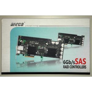 Areca ARC-1880IX-16 PCI Express x8 2.0 6 Gbit/s Raid Controller (SAS, SATA, PCI Express x8, totale hoogte, 1, 3, 5, 6, 10, 30, 50, 60, 1E, JBOD, 1024 MB, DDR2)