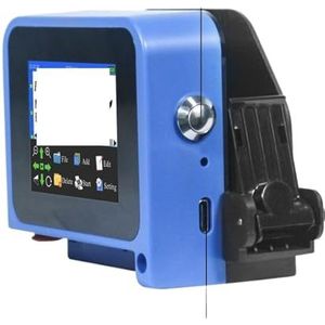 Warmtepersmachine Draagbare mini-handheld inkjetprinter 12,7 mm for QR-barcode, batchdatum, nummer, vervaldatum, codeermachine, 28 talen(Include 2 Cartridges)
