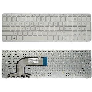Amerikaans Russisch laptoptoetsenbord voor HP Pavilion 15-r049sr 15-r050sr 15-r052sr 15-r053sr 15-r054sr 15-A 15-R 15-a003 15-a006 15-a00(US White)