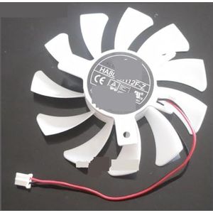 HA8010H12F-Z 12Va 0.50A 75mm 2Pin For MSI for GeForce GT730 2GB V3 Graphics Card Cooling Fan(WHITE)