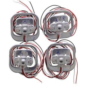 HX711 AD Module Body Load Cell + 4 stuks 50 kg menselijke weegschaal Gewichtssensoren Meetinstrumenten Testspanning(4PCS Sensor)