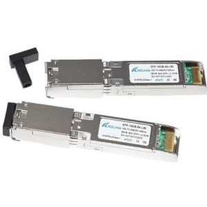 Goed compatibele 10GBASE-BX GBIC Single Core 10G 1490nm/1550nm 80km WDM SFP+ LC (2 paar)
