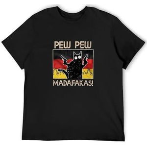 Pew Pew Madafakas German Flag Tshirt Unisex - Deutschland, Funny, Cat, Retro Short-Sleeved Shirt Top Sweatshirt 3XL