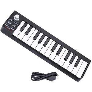 Draagbare Pianotoetsenborden Mini 25-toetsen USB-controllertoetsenbord Elektronische Piano Elektronische Piano voor Beginners