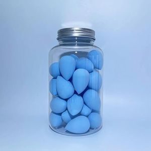 4~100 Stuks Mini Make-Ei Zachte Kleine Cosmetische Bladerdeeg Spons Droog Nat Gebruik Schoonheid Ei Facial Foundation crème Concealer Makeup Tools (Color : 40Pcs Blue)