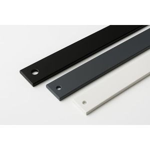 Aluminium vlakprofiel aluminium platte stang wit RAL 9016 mat gepoedercoat 20 x 10 mm lengte 2000 mm