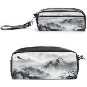 MNVTSKOP Abstracte Inkt Schilderen Make-up Tas Kleine Cosmetische Reistas Draagbare Briefpapier Organizer voor Vrouwen Leraar