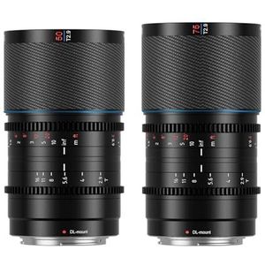 SIRUI Saturn 50 mm 75 mm Lens Set T2.9 1.6X full-frame koolstofvezel anamorfe lens, cine lens minder dan 500 g (blauwe fakkel, DL-mount)